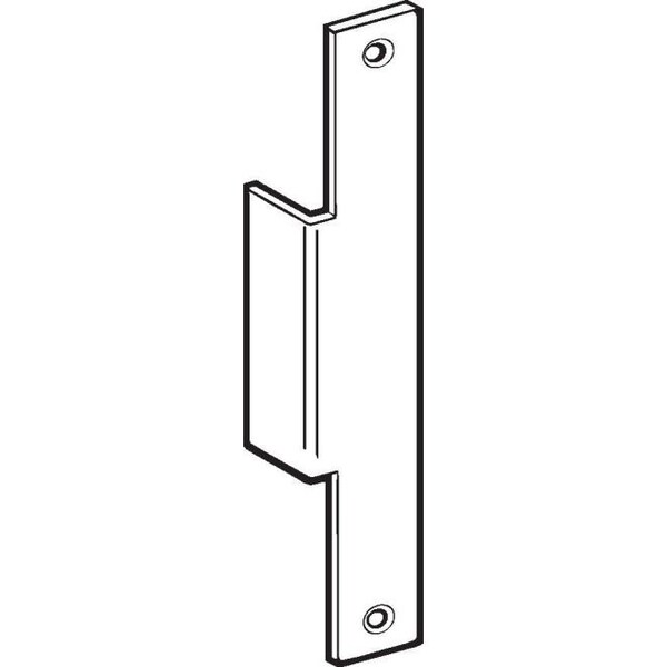 1-3/8" x 9" Electric Strike Aluminum Frame Filler Plate with Lip
